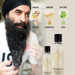 Cleanser Shampoo for Beard and Hair